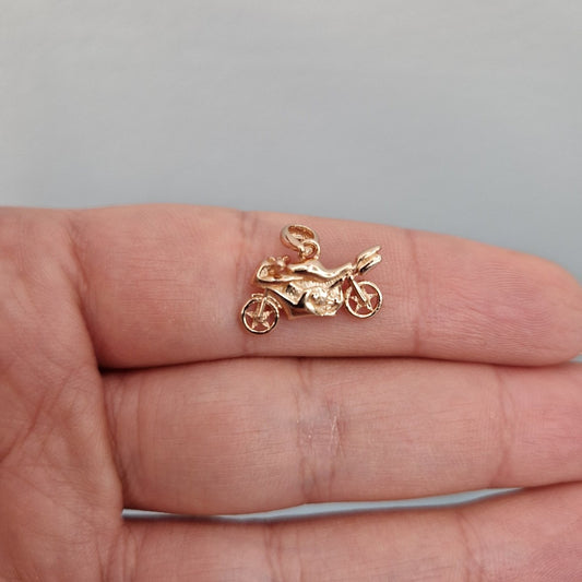Hängsmycke Motorcykel rosé guld