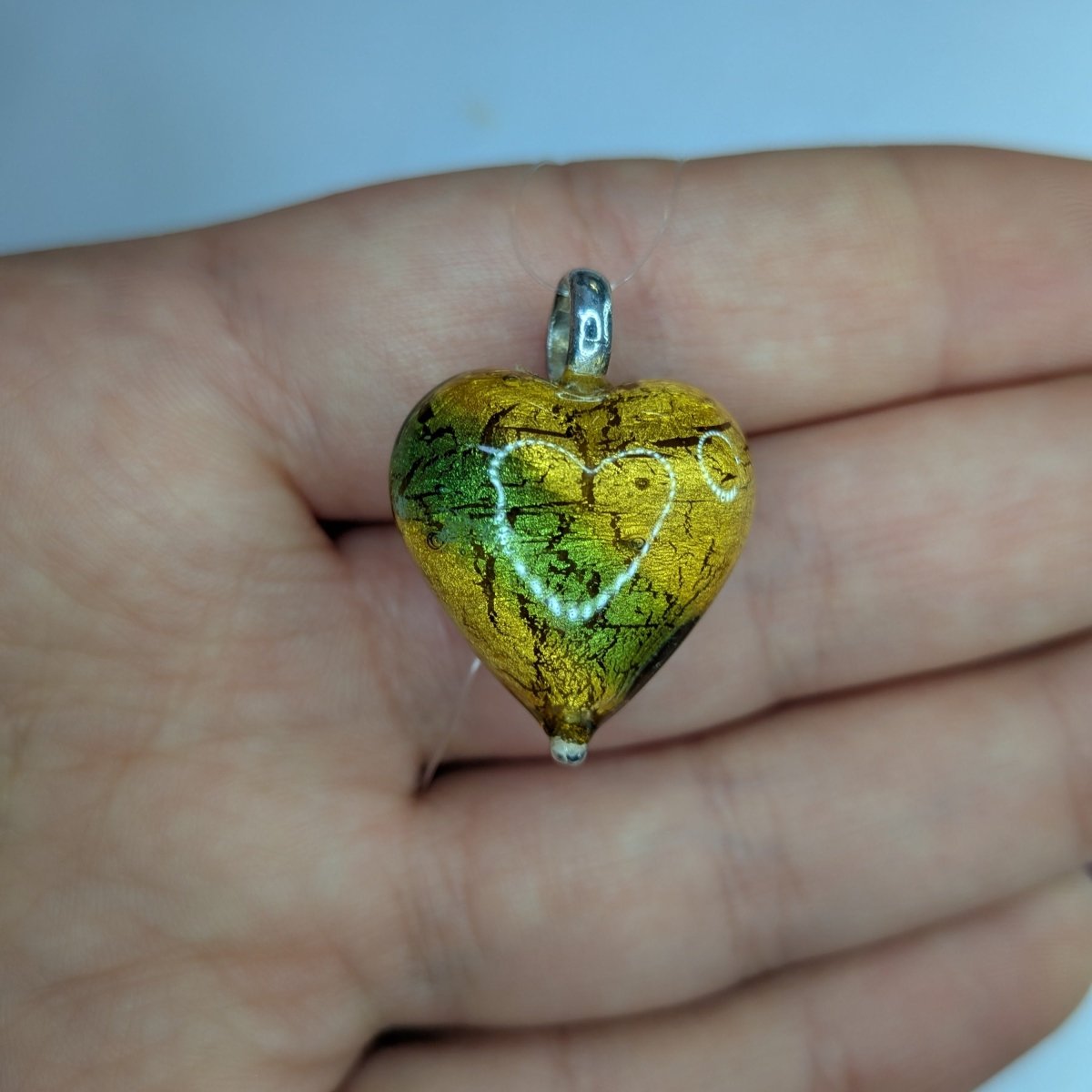 Hängsmycke murano hjärtan