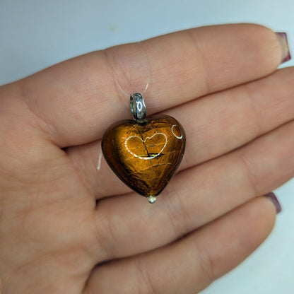 Hängsmycke murano hjärtan