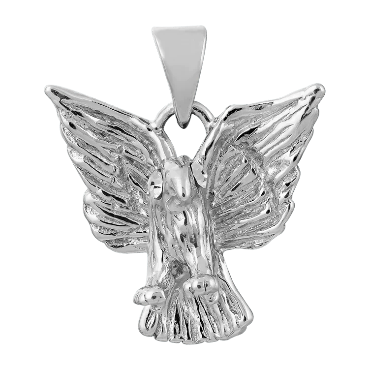 Hängsmycke Örn i silver med kristall