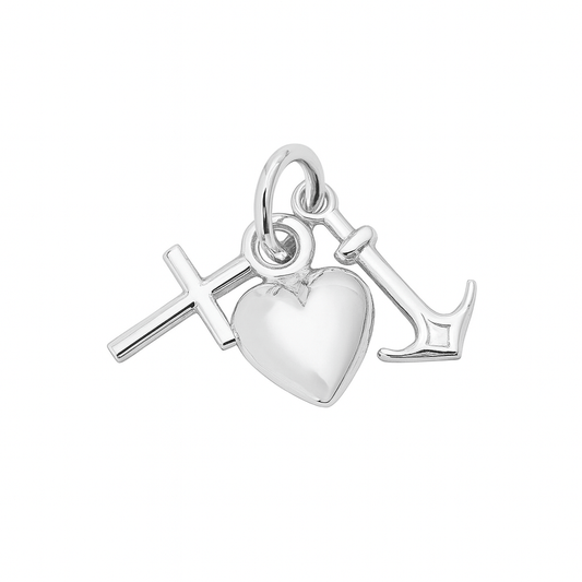 Tro Hopp Kärlek silver