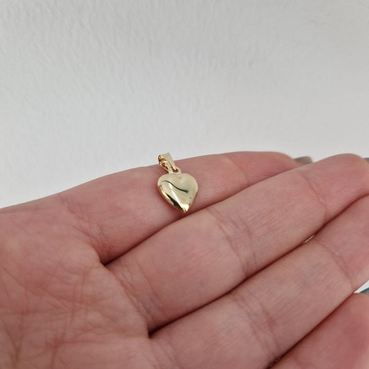 Hjärta bitsäkert 18k guld 9mm