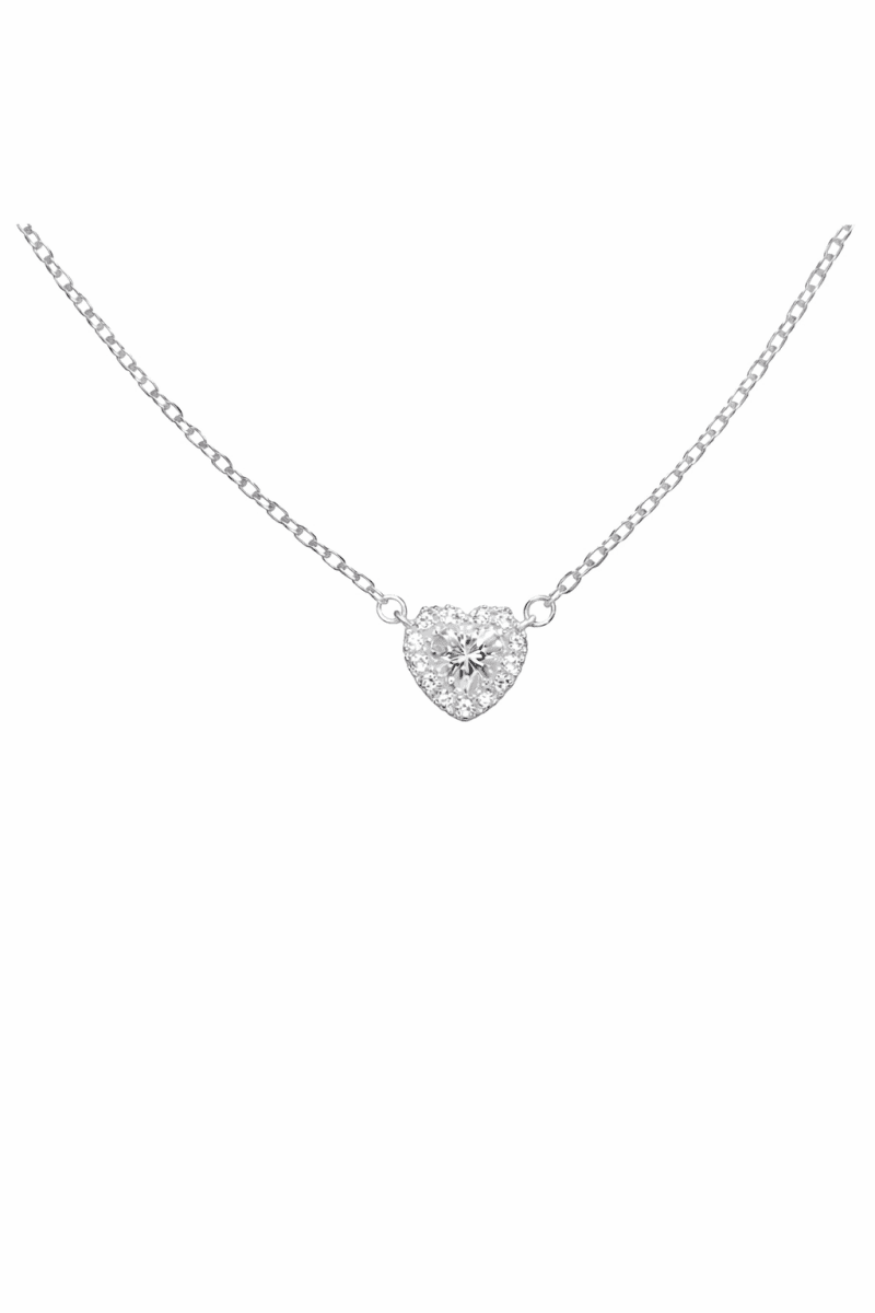 Hjärta carmose 18k vitguld