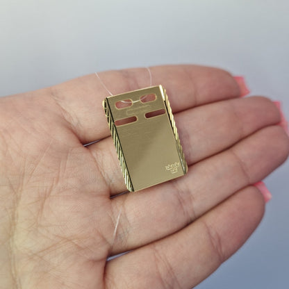 Id-bricka  i förgyllt silver