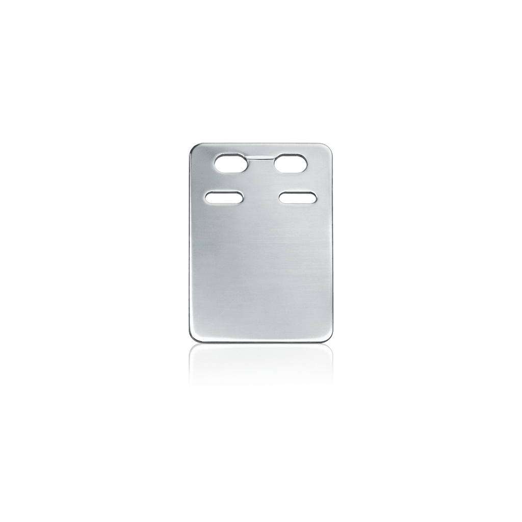 ID-bricka silver 19x13mm