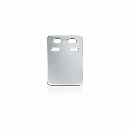 ID-bricka silver 19x13mm