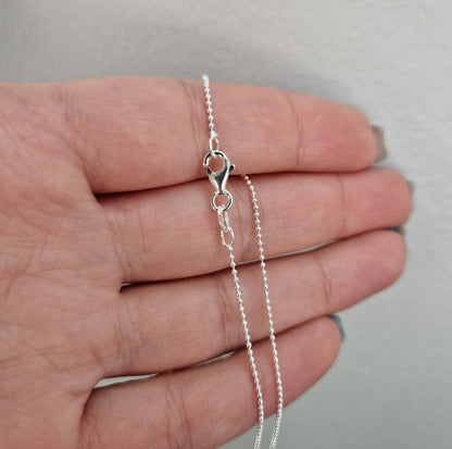 Klassisk kullänk i äkta silver