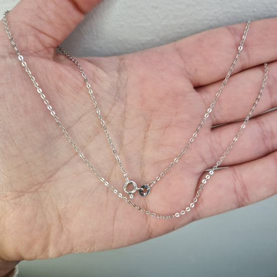 Kedja 18k vitguld