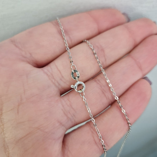 Kedja 18k vitguld
