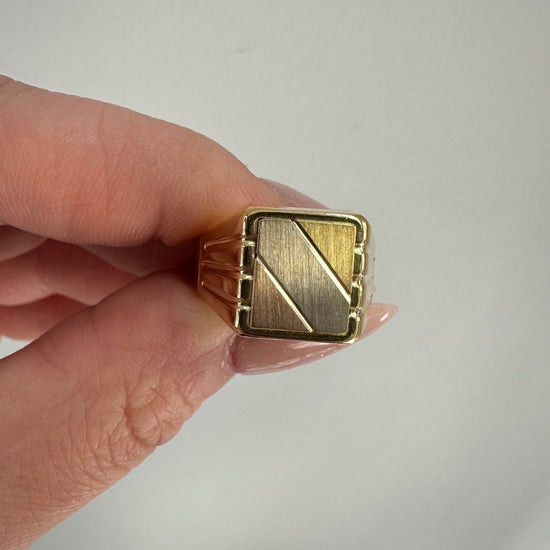 Klackring flerfärgat guld