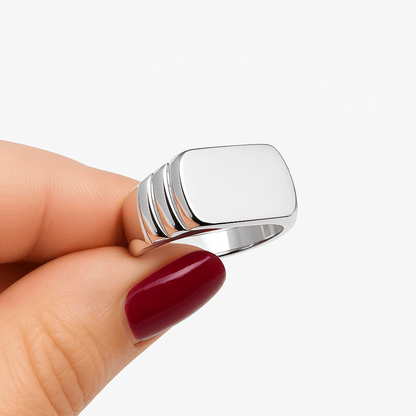 Klackring i äkta silver