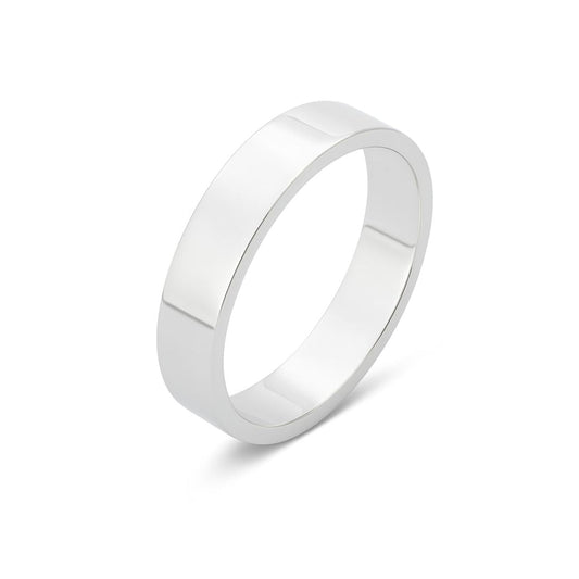 slät stilren sterling silver ring. Kantig blank modell. Gravyr ingår.
