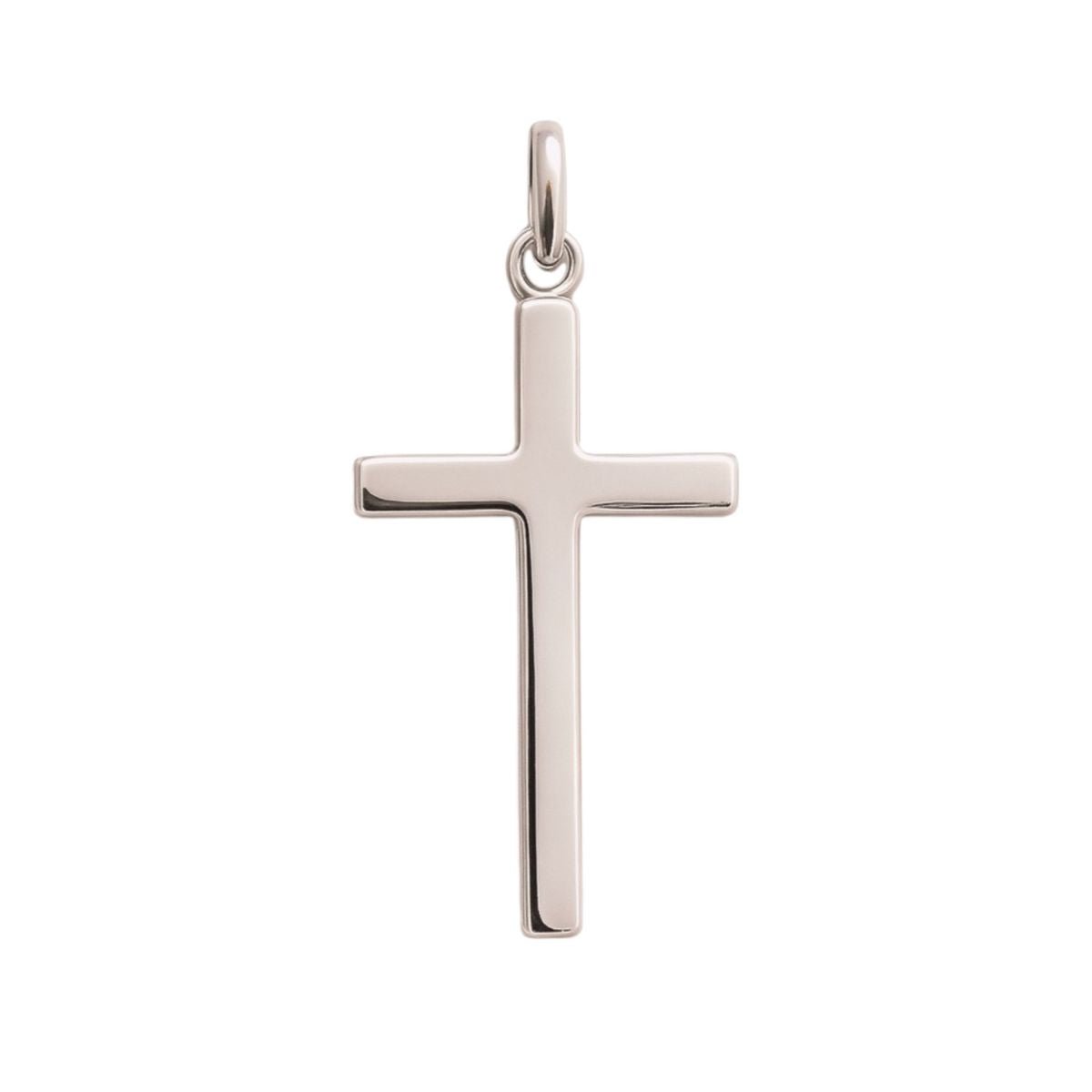 Kors 18k Vitguld - Slät