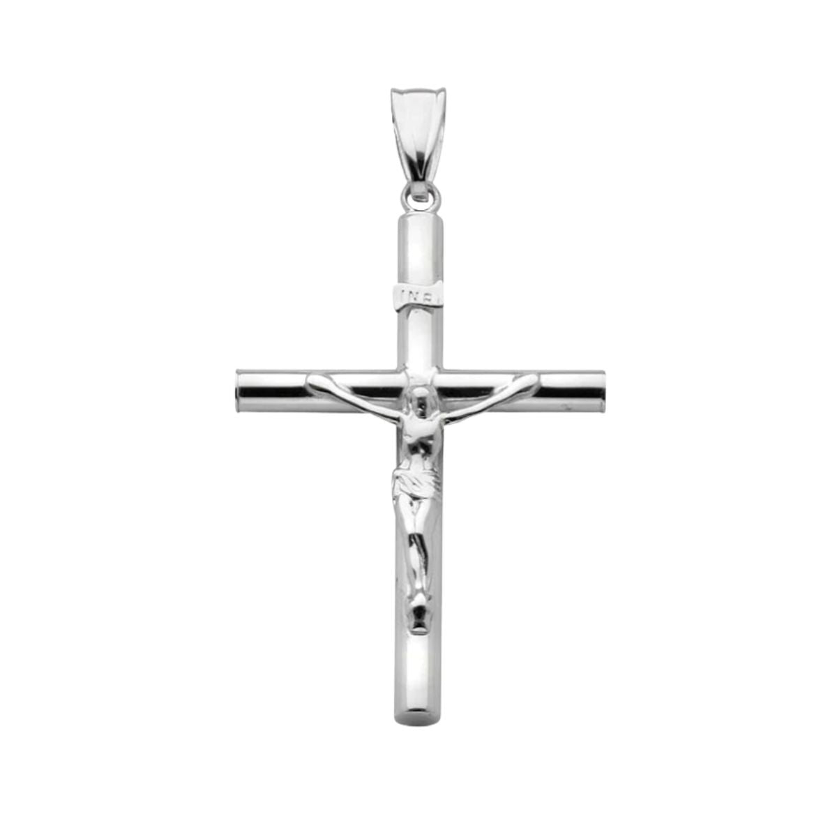 Klassiskt kors med Jesus i äkta silver