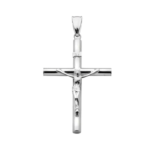 Klassiskt kors med Jesus i äkta silver