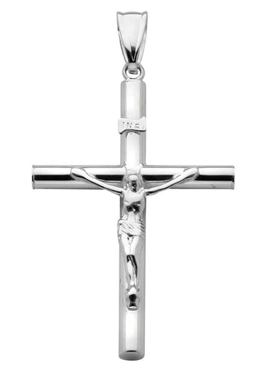 Klassiskt kors med Jesus i äkta silver