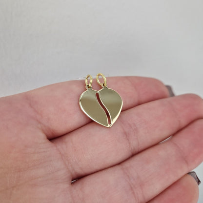 Kraftigt bryt hjärta 18k guld