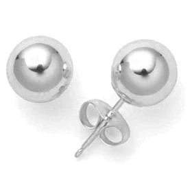 Kulörhängen vitguld 4mm