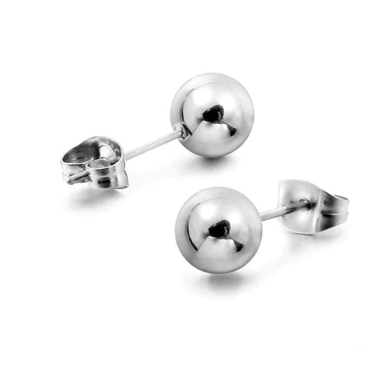 Kulörhängen 6mm silver