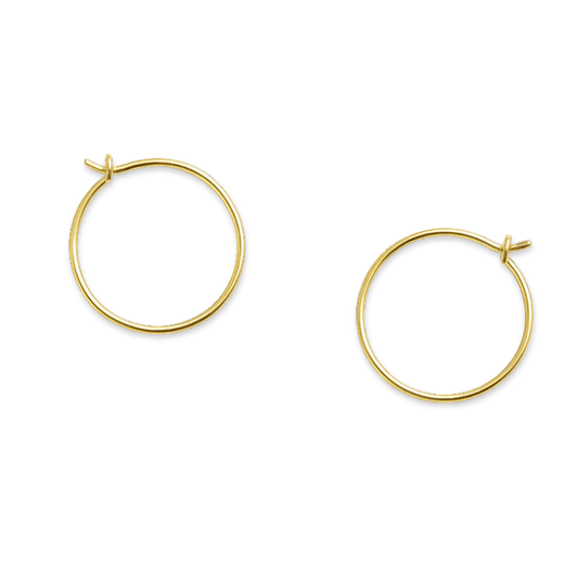 Läkringar 18k guld 10mm