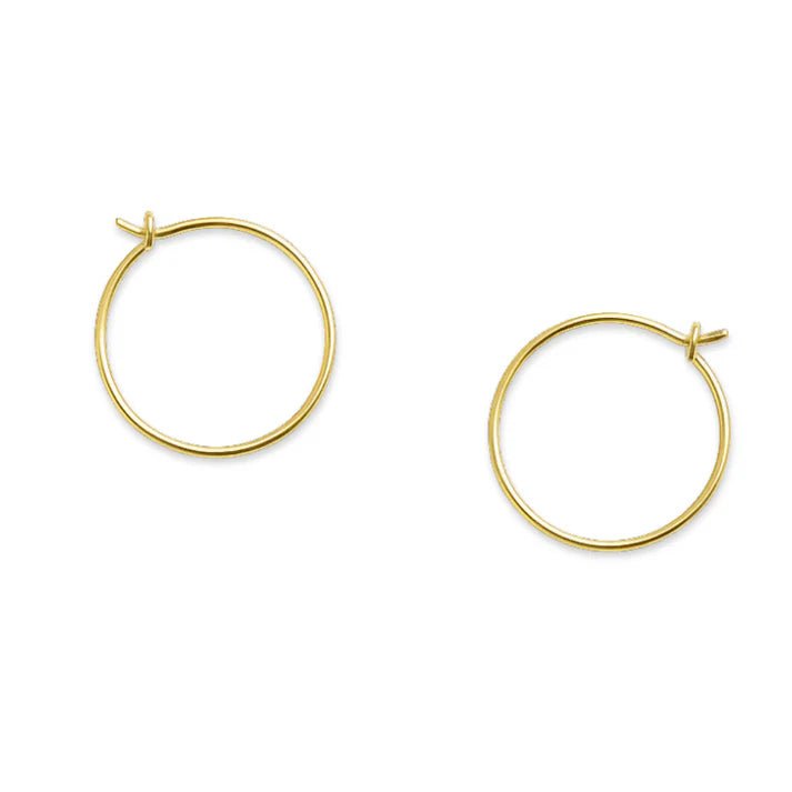 Läkringar 18k guld 15mm