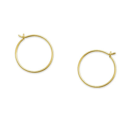 Läkringar 18k guld 15mm