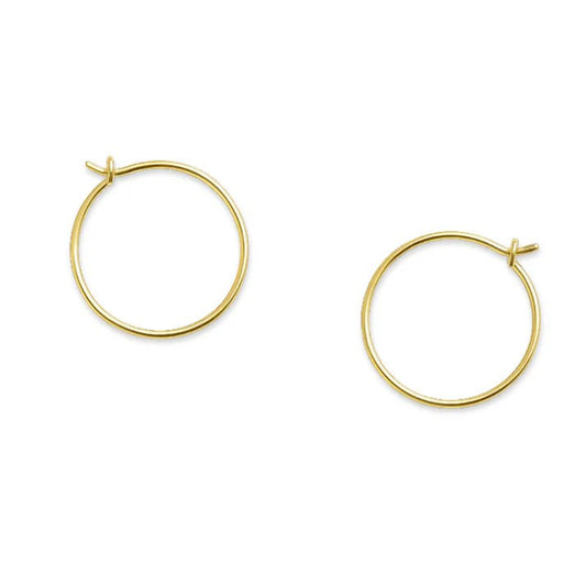 Läkringar 18k guld 15mm