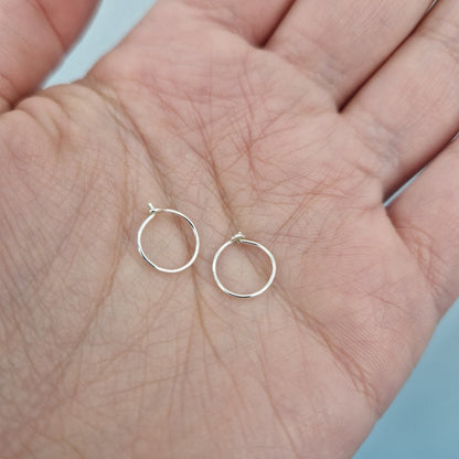 Läkringar i äkta silver 10mm