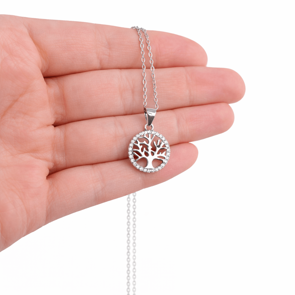 Livets Träd i silver 925 med Cubic Zirconer
