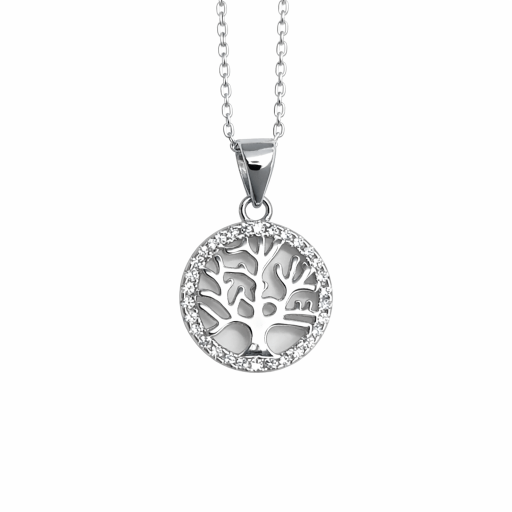 Livets Träd i silver 925 med Cubic Zirconer