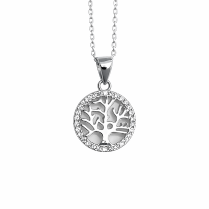 Livets Träd i silver 925 med Cubic Zirconer
