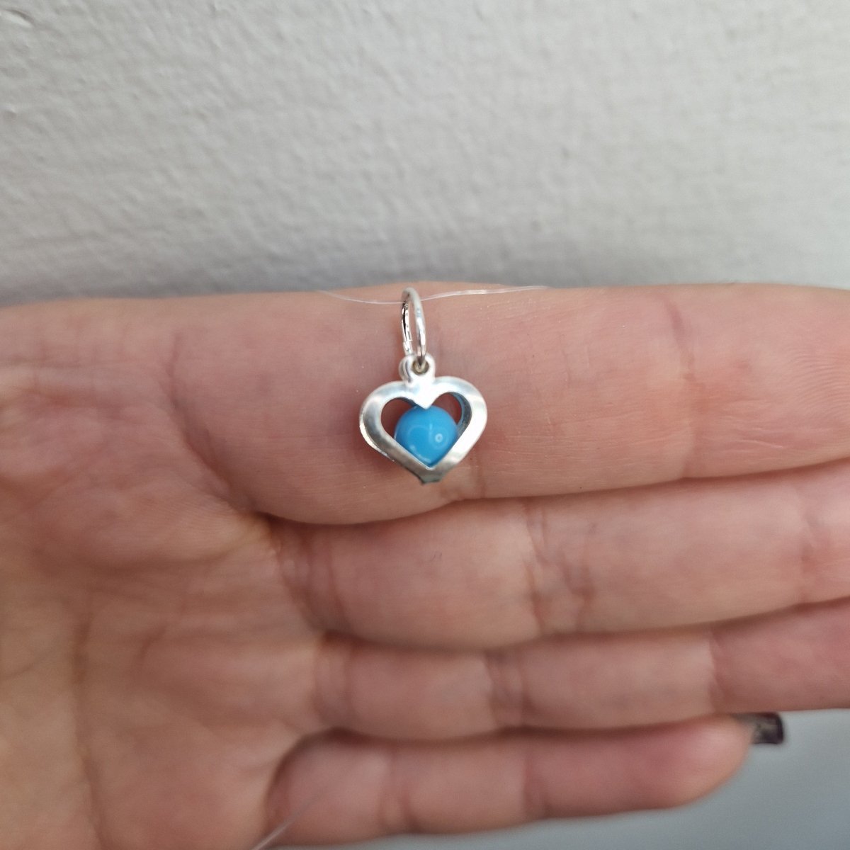 Månadshjärta i silver