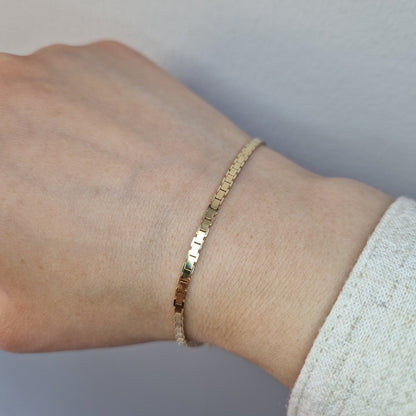 Manglad venezia armband 18k guld