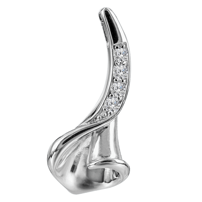 Hängsmycke ros & hjärta med stenar 