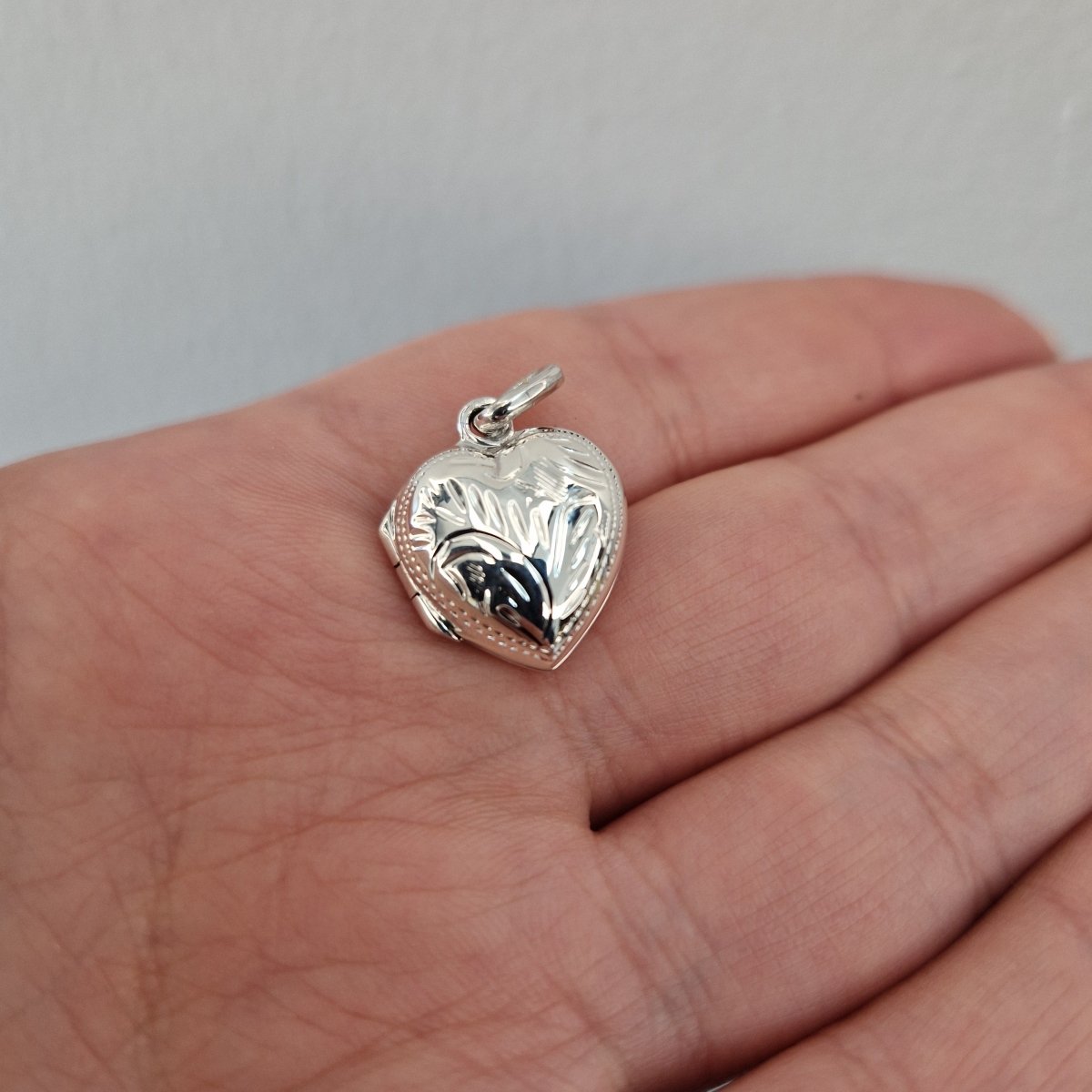 Medaljong hjärta med mönster