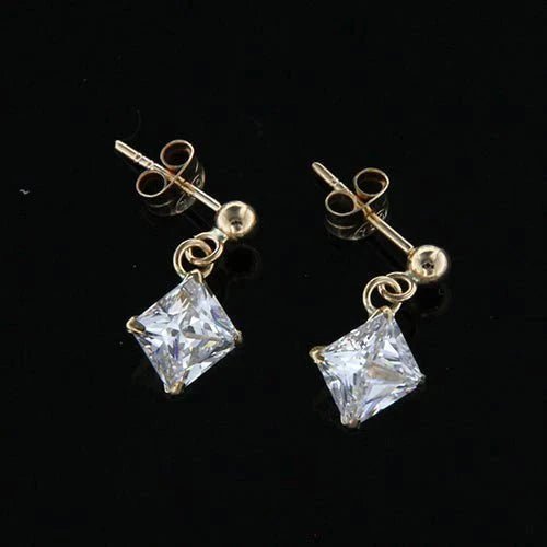 Örhänge hängande Cubic Zirconia 18k guld