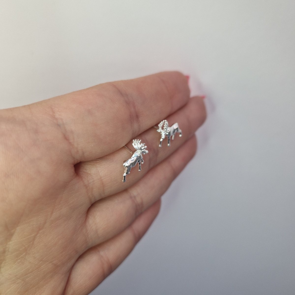 Örhängen älg i sterling silver