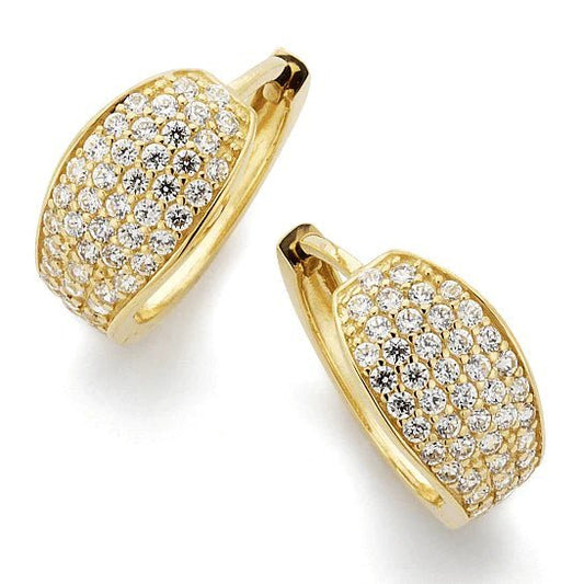 Örhängen creol med cubic zirkonia