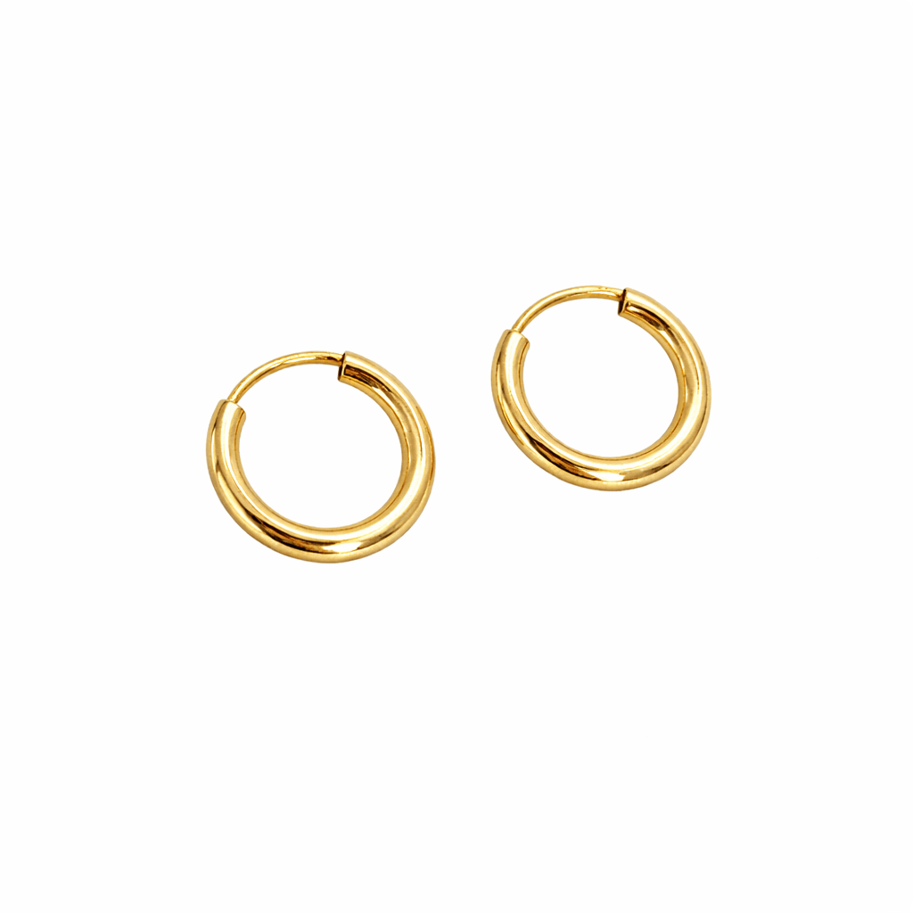 Örhängen creoler 18k guld 15mm