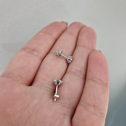 Örhängen - Enstensörhängen 18k vitguld