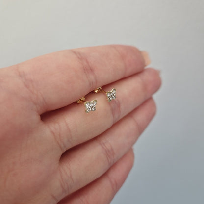 Örhängen Fjäril 18k guld