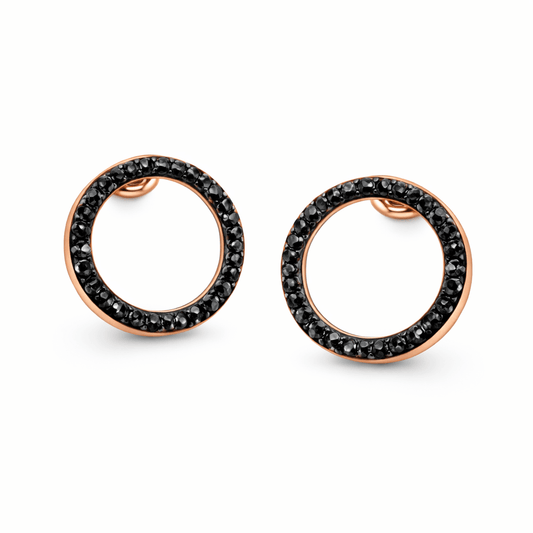 Örhängen - Florence (Noir) - Svarta kristaller