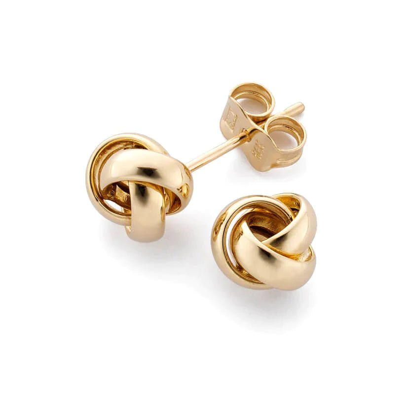 Örhängen knut i guld