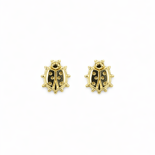 Örhängen nyckelpiga 18k guld