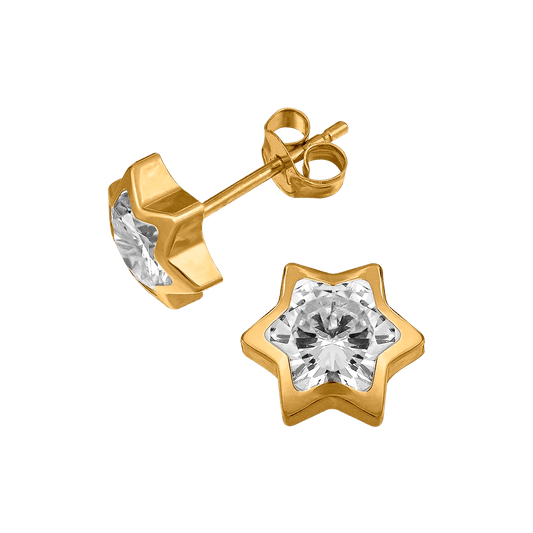 Örhängen stjärna 18k guld