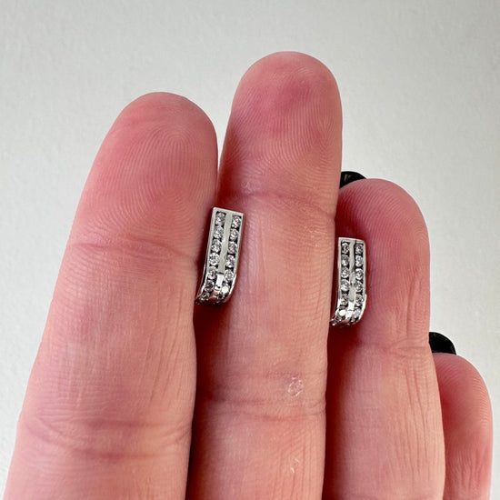 Örhänge diamant vitguld