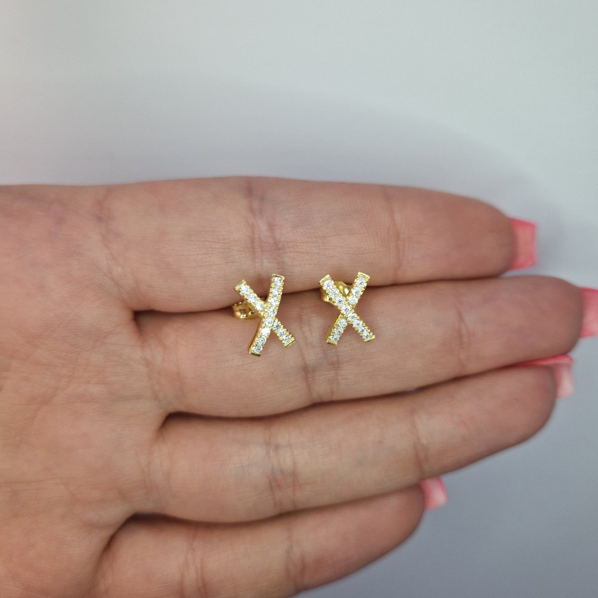 örhängen X förgyllda