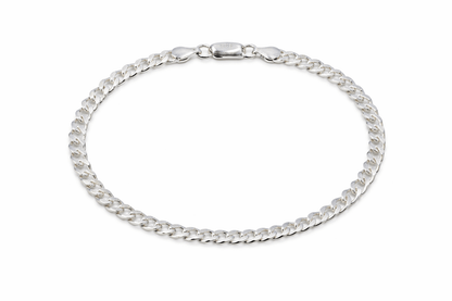 Pansar armband sterling silver 4mm