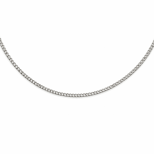 Pansar kedja 18k vitguld - Bredd  0,9mm