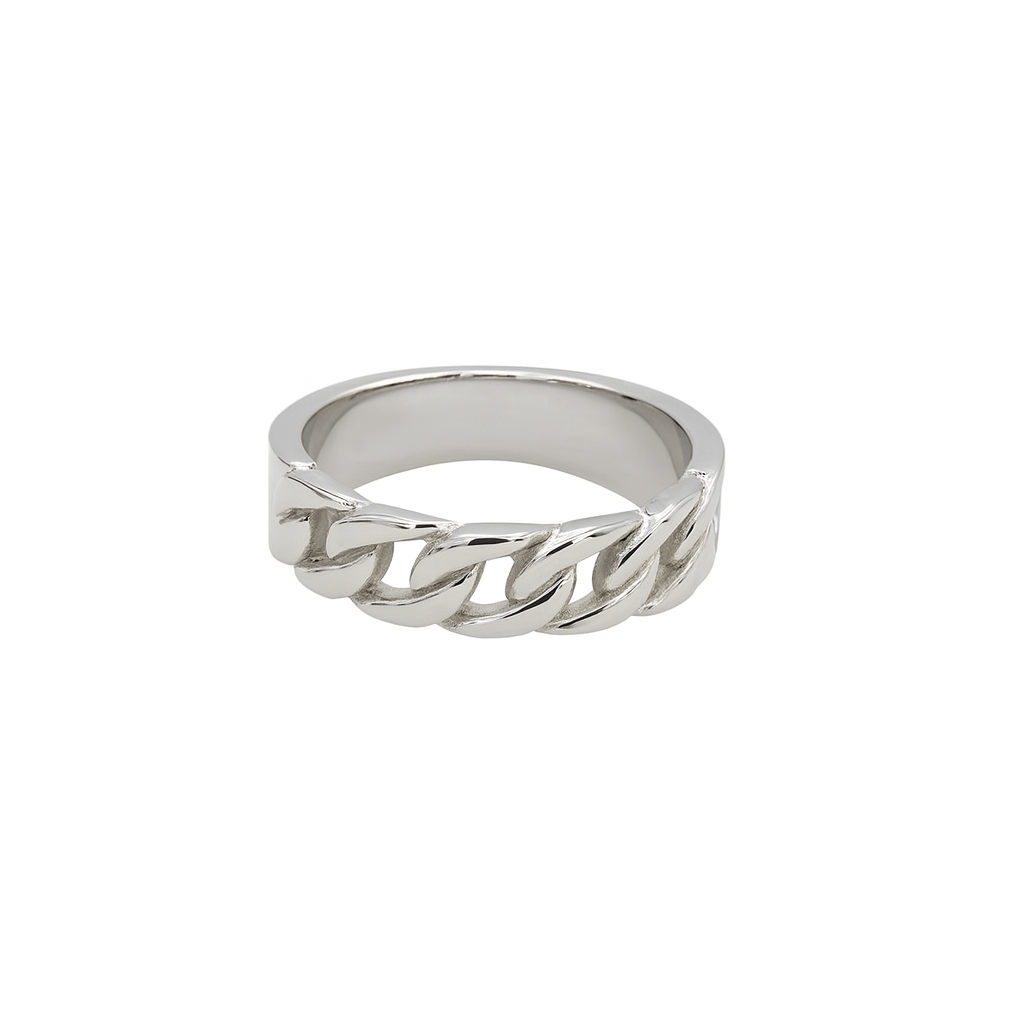 Pansar ring i sterling silver
